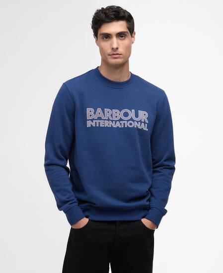 Essential Graphic Crew Sweatshirt Insignia Blue