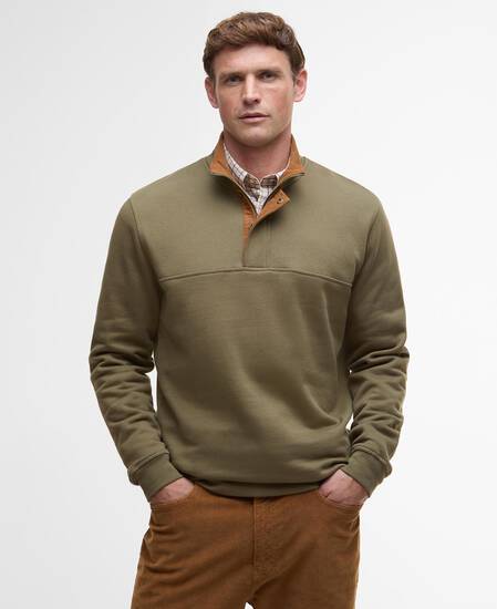 Haddon Half-Zip Sweatshirt Olive