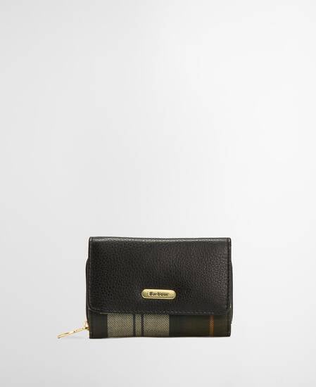 Portafoglio con patta in pelle Rosa Black/Ancient