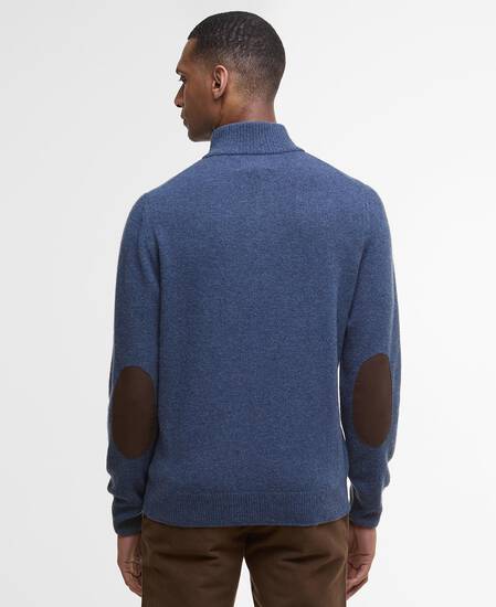 Essential Elbow Patch Jumper Dark Indigo