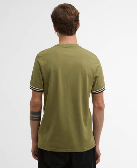 Burnwood Tipped Cuff T-Shirt Burnt Olive