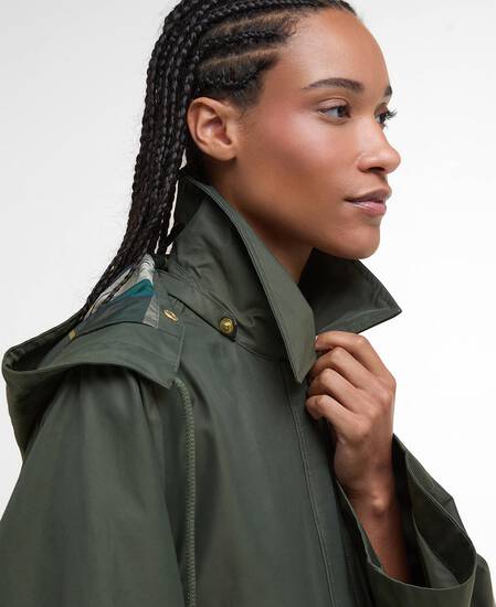 Maude Waterproof Jacket Olive/Ancient Tartan