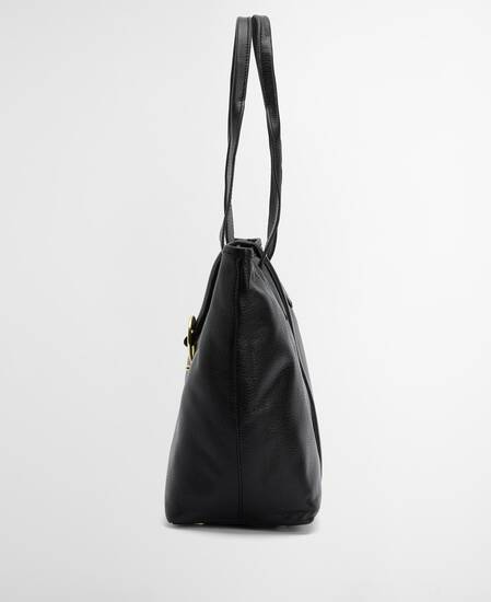Alder Leather Tote Bag Black