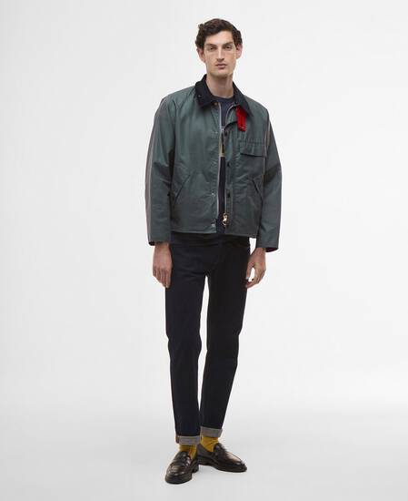 Paul Smith loves Barbour Transport Waxed Jacket Dark Slate