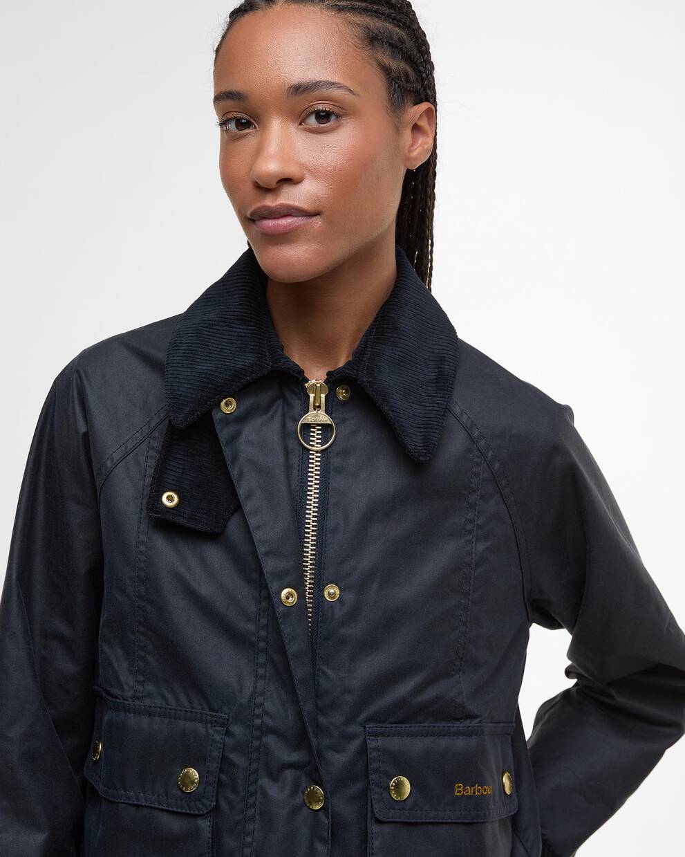 Cropped Beadnell Waxed Jacket