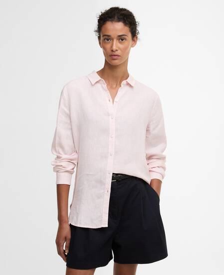 Marine Relaxed Long-Sleeved Shirt Pink