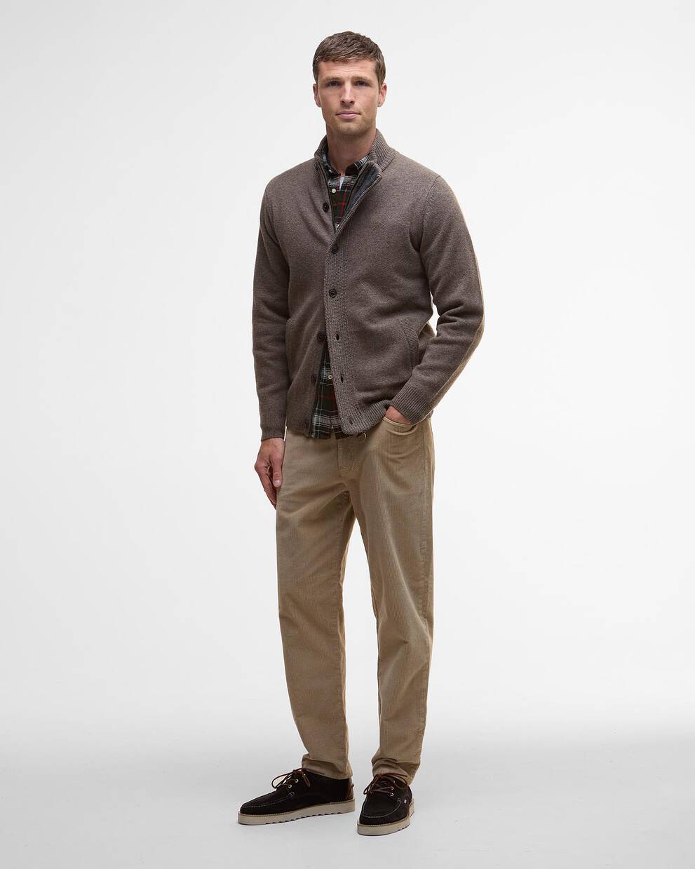 Essential Elbow-Patch Cardigan