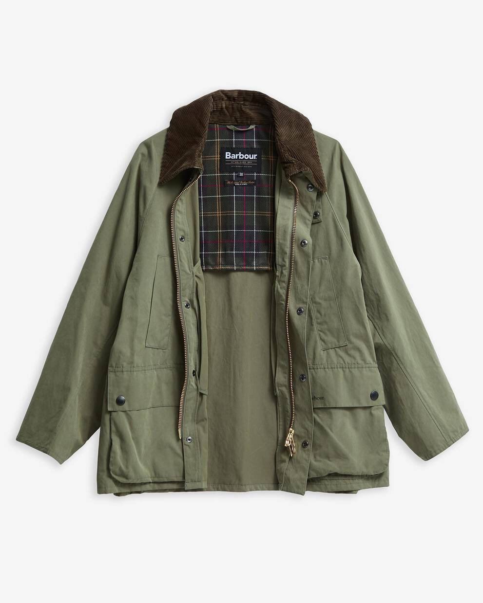 Jacke Peached Oversized Bedale Casual