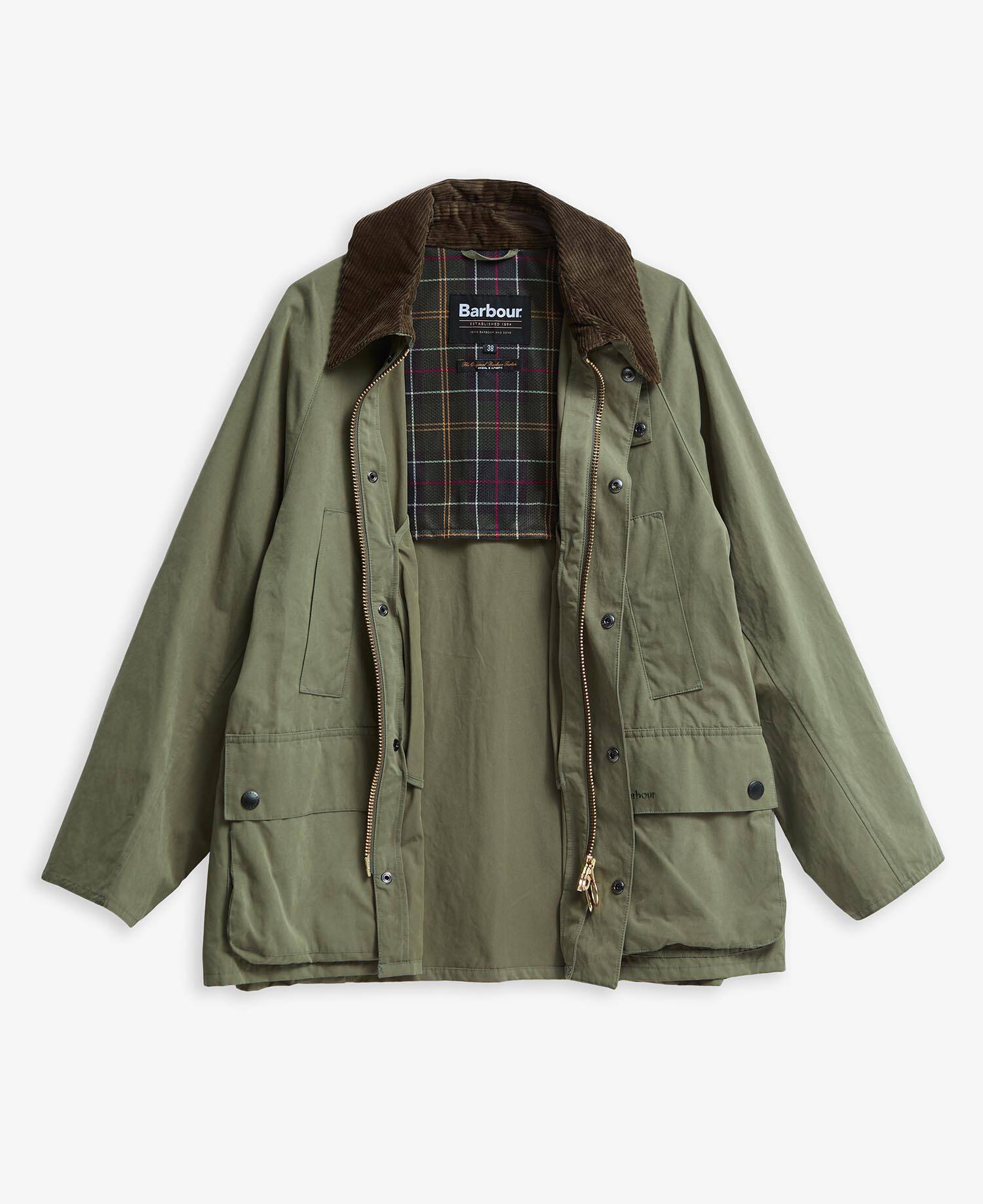 Peached Oversized Bedale Casual Jacket Fern image number 8