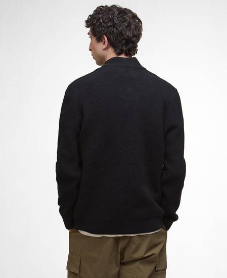 Milburn Half-Zip Jumper Black