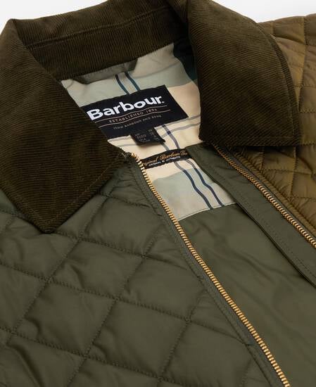 Danby Quilted Jacket Golden Olive/Olive/Ancient Tartan