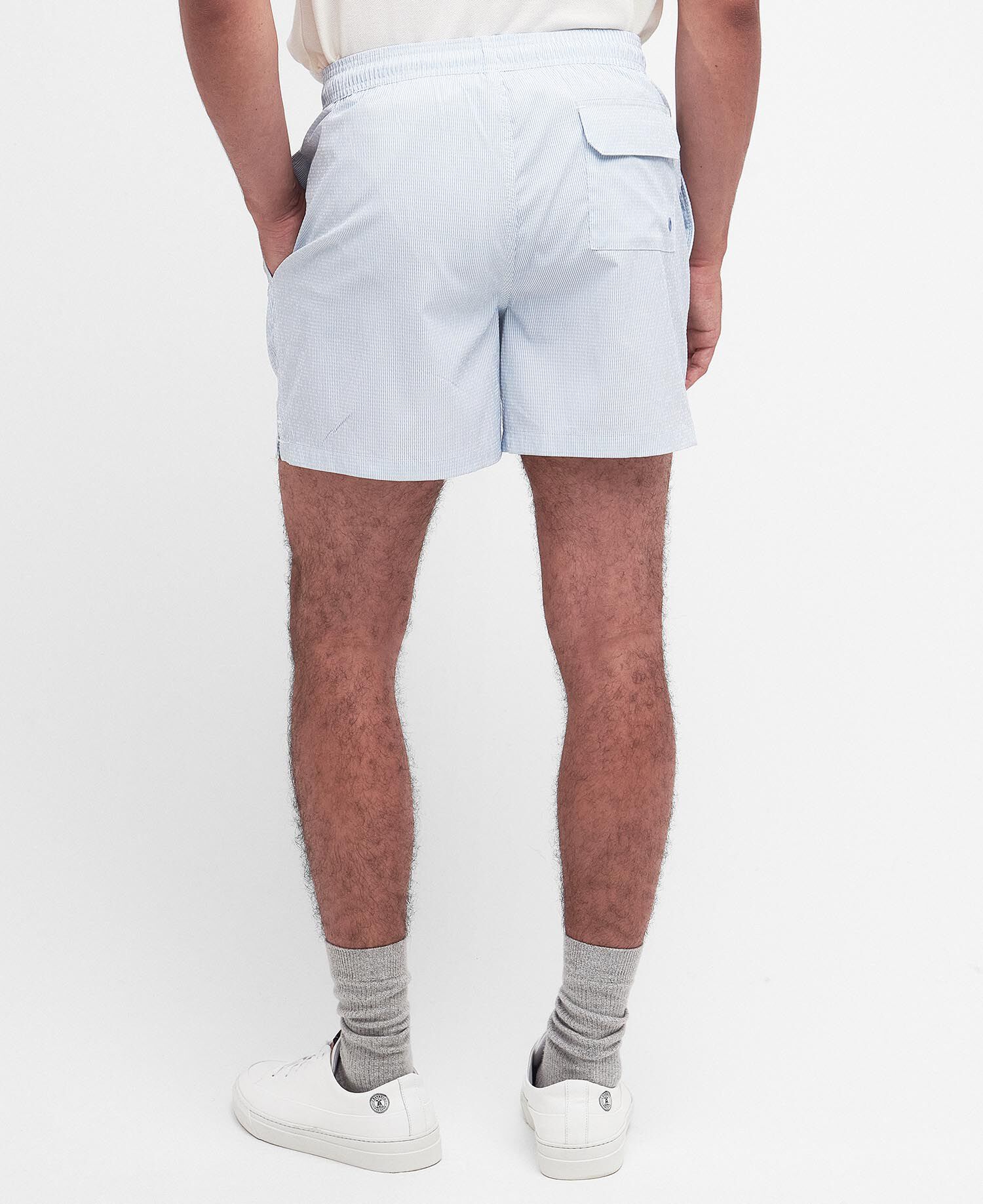 Somerset Pinstripe Swim Shorts Sky Blue
