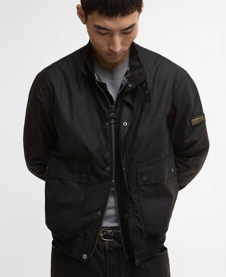 Traction Waxed Jacket Black