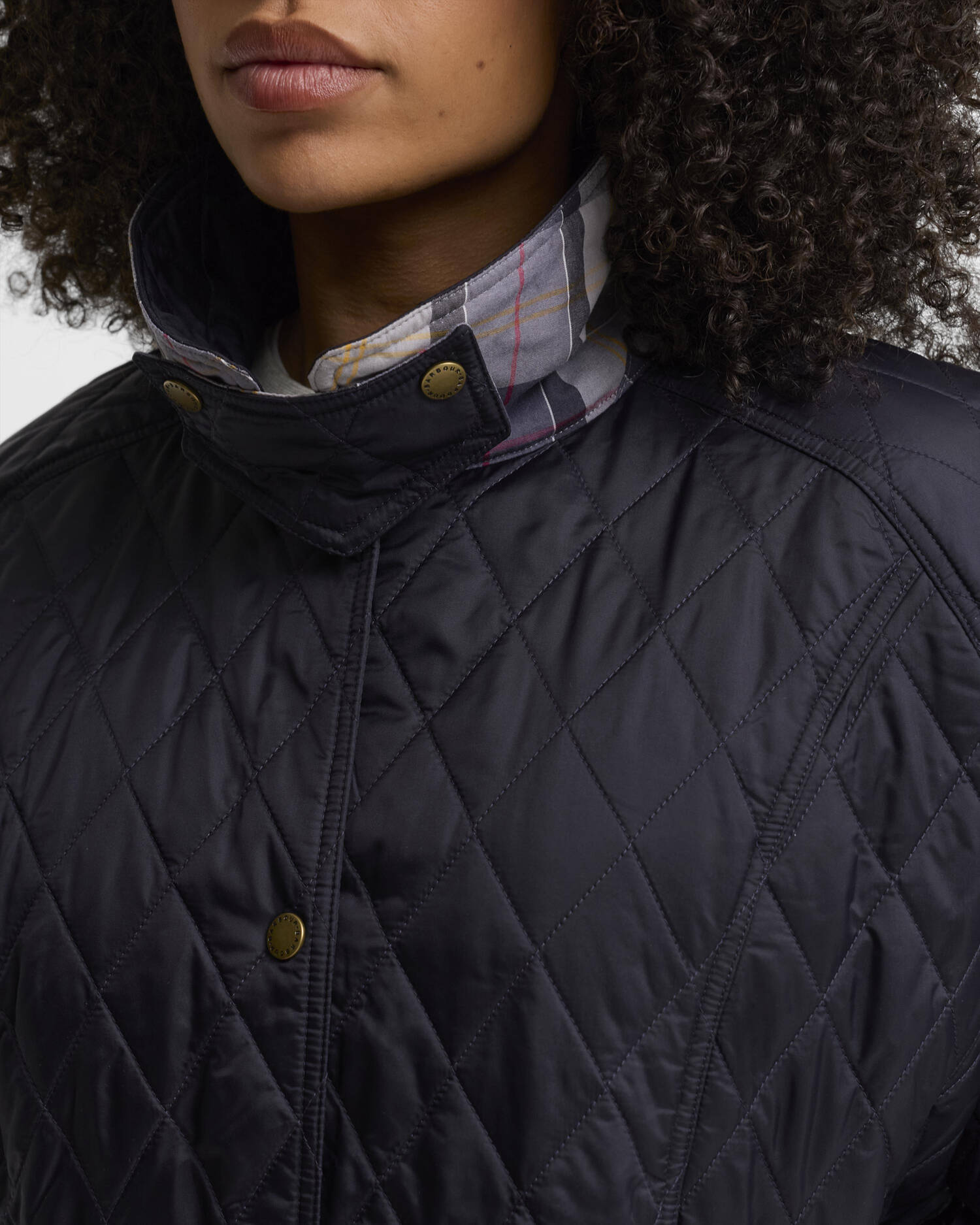 Summer Beadnell Plus-Size Quilted Jacket Navy image number 3