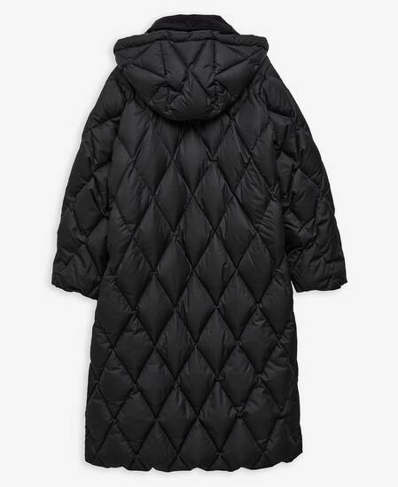 Longline Yasmin Down Puffer Jacket Black