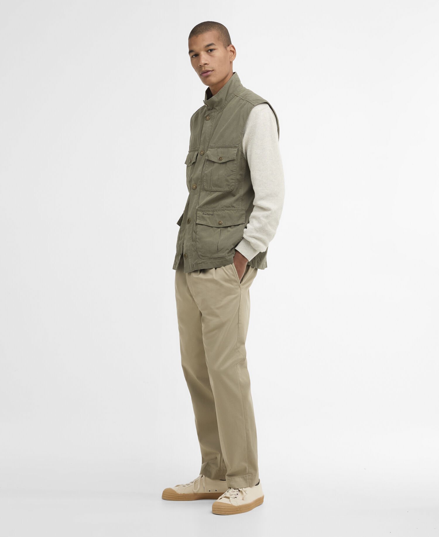 Weste Casual Corbridge Dusty Olive