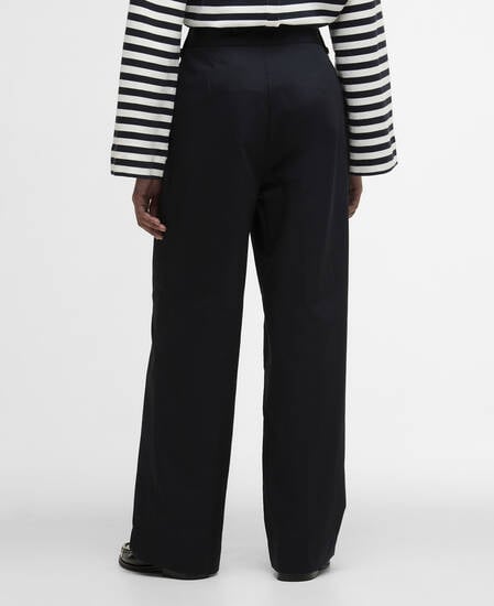 Inez Wide-Leg Trousers Dark Navy