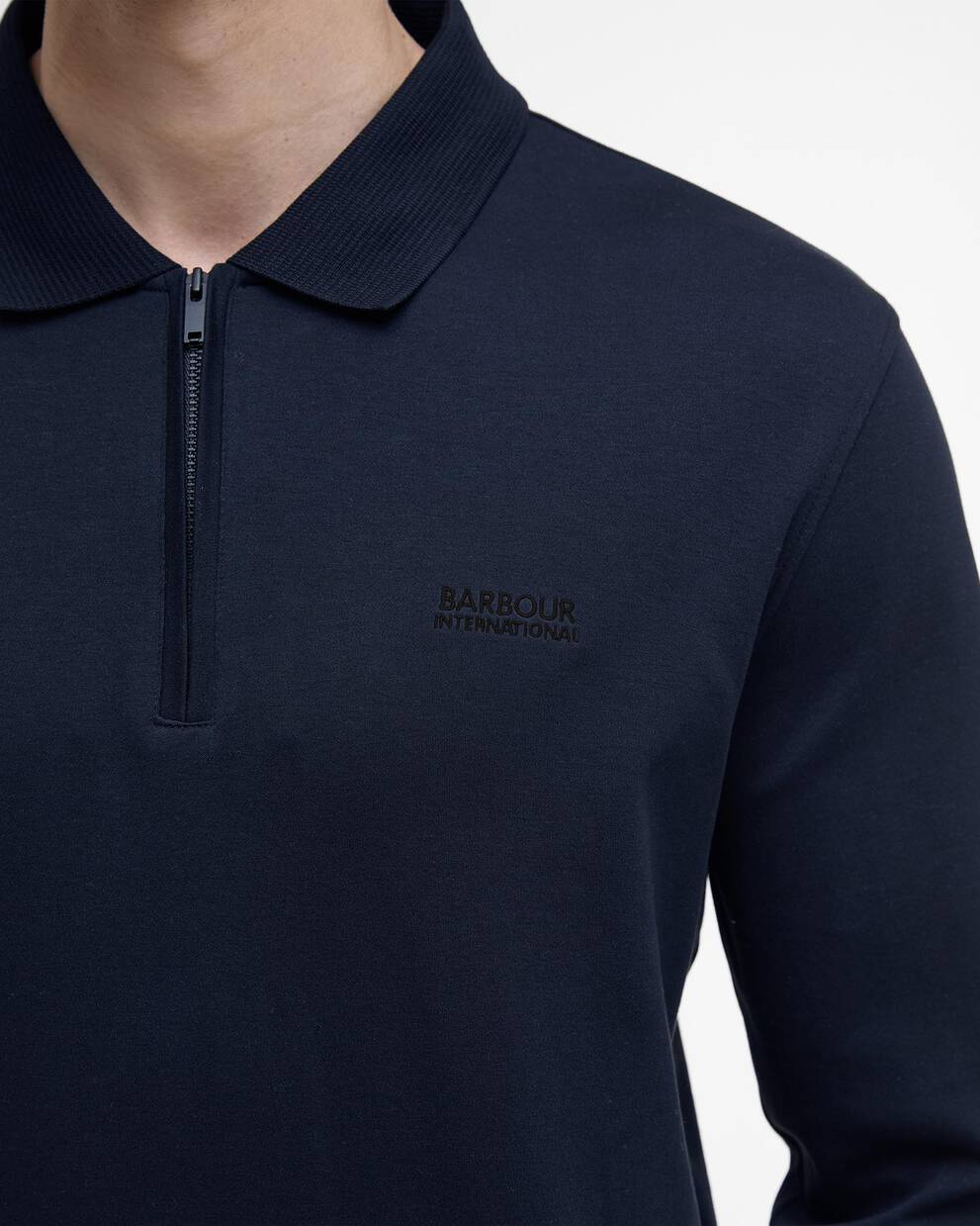 Innes Interlock Long-Sleeved Polo Shirt