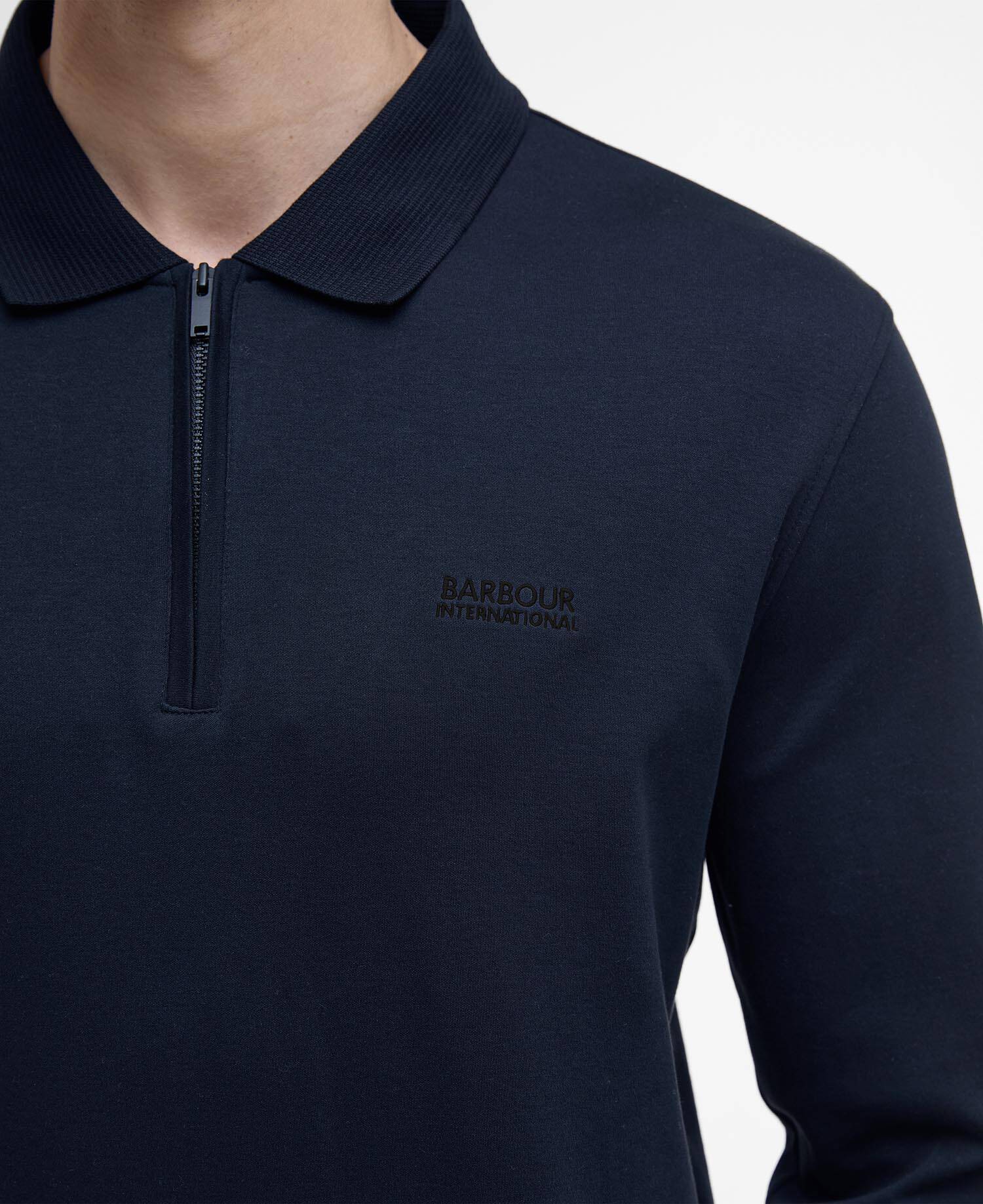 Innes Interlock Long-Sleeved Polo Shirt image number 4