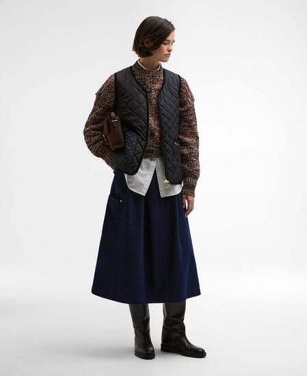 Gilet Heslerton Dark Navy/Black/Dress Tartan