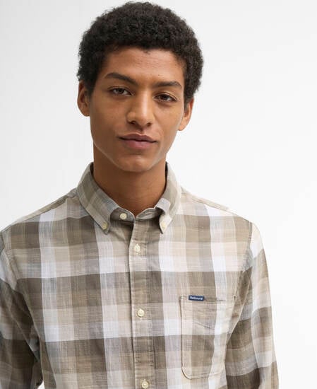 Hillroad Tailored Long-Sleeved Shirt Stone