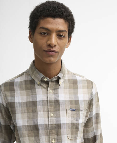 Hillroad Tailored Long-Sleeved Shirt Stone