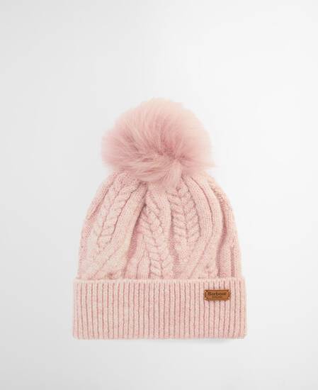 Elsdon Cable-Knit Beanie Gardenia