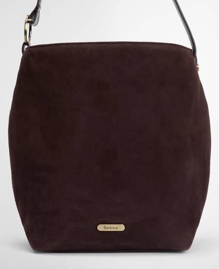 Cedar Suede Bucket Bag Dark Brown