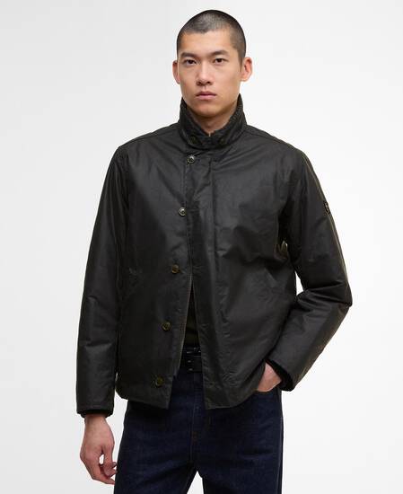 Wachsjacke Mayburn Sage