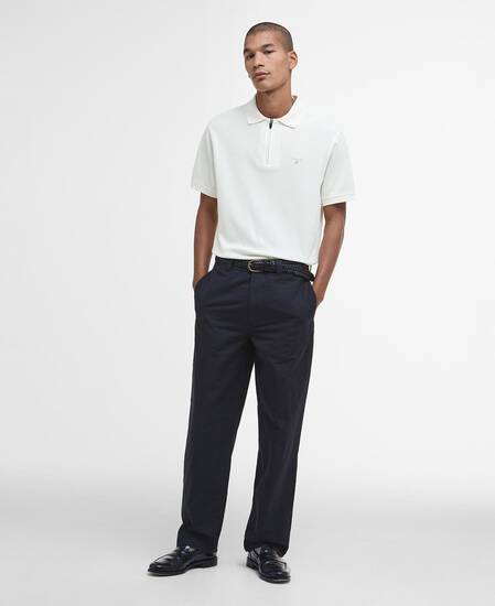 Wadworth Short-Sleeved Polo Shirt Whisper White