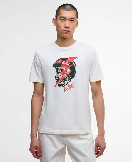 T-shirt con stampa Flash Whisper White