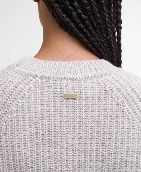 Irene Striped Crew Neck Jumper Oat Stripe