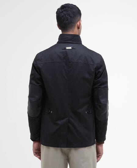 Ogston Waxed Jacket Black-Classic