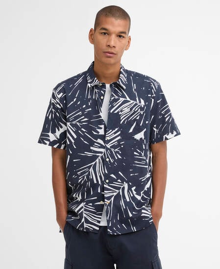 Edenwood Printed Shirt Navy