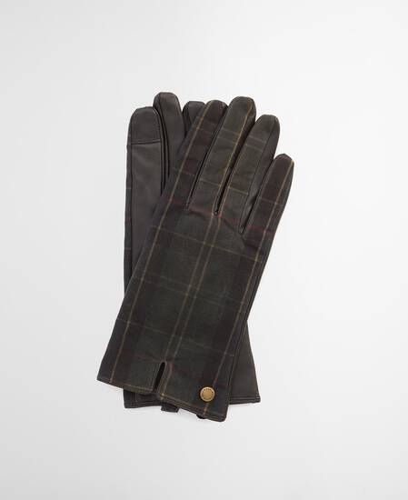 Guanti in tartan Scarlet Classic/Brown