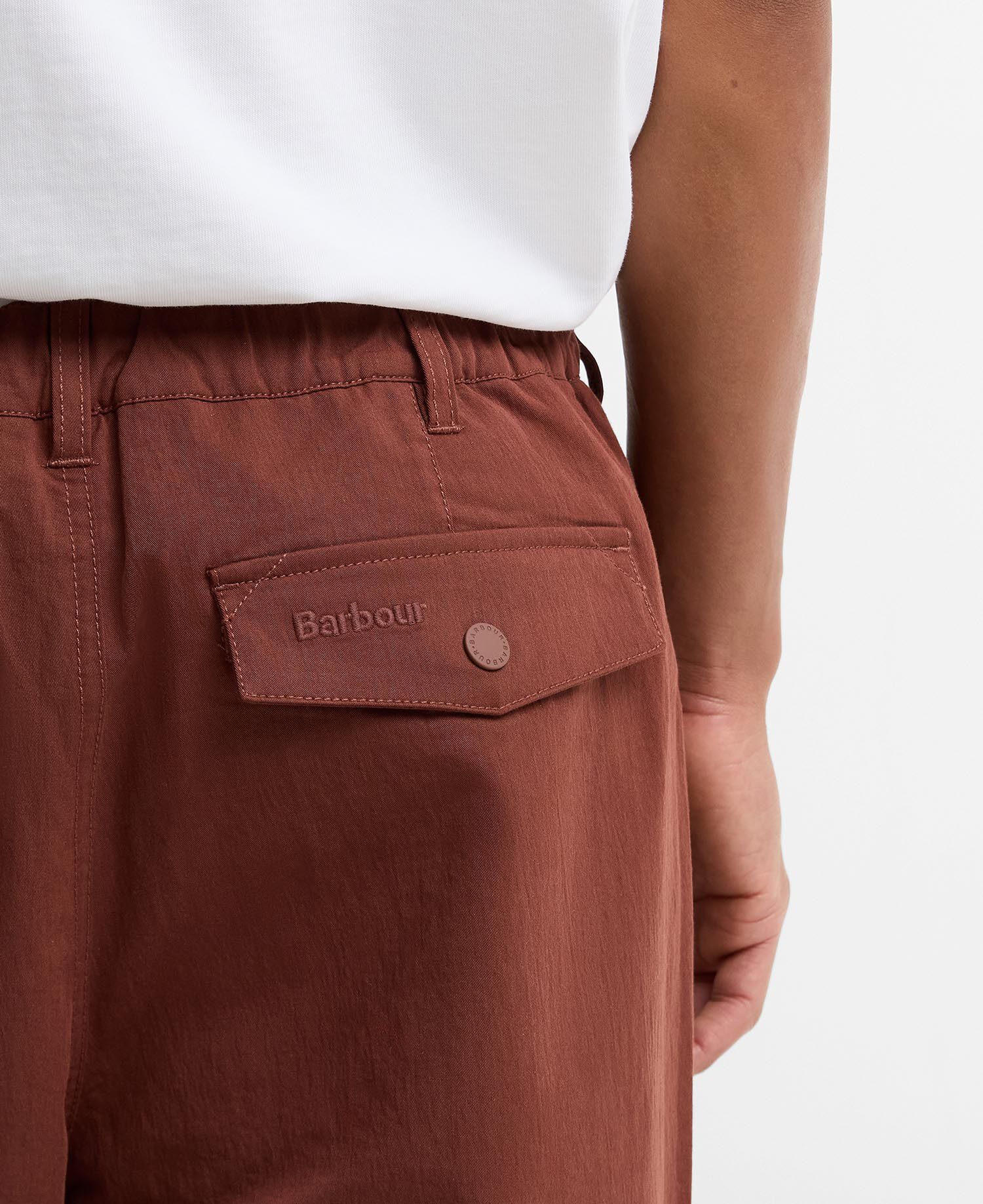 Strickland Textured Shorts Burnt Pepper