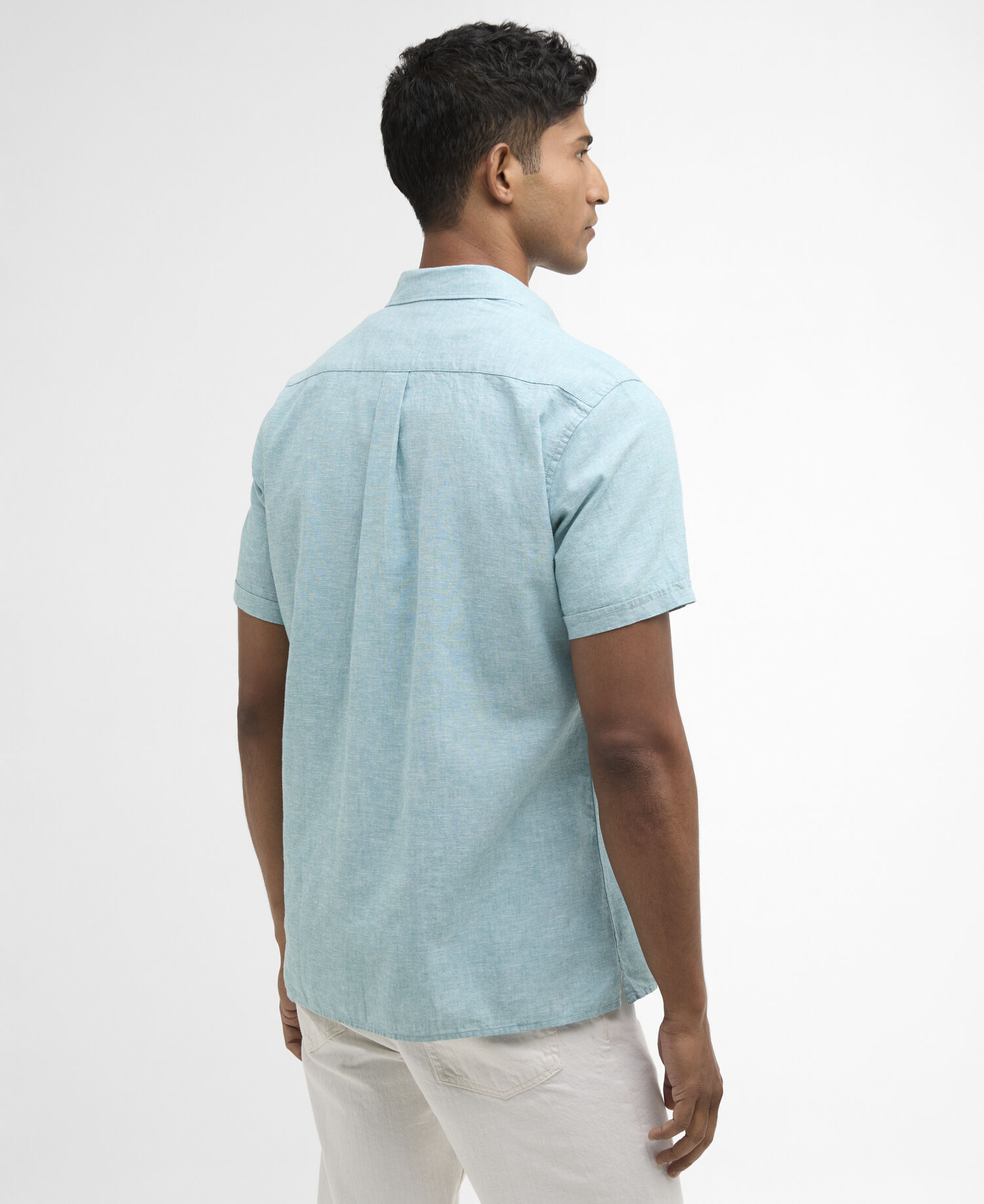 Nelson Regular Short-Sleeved Shirt Light Teal