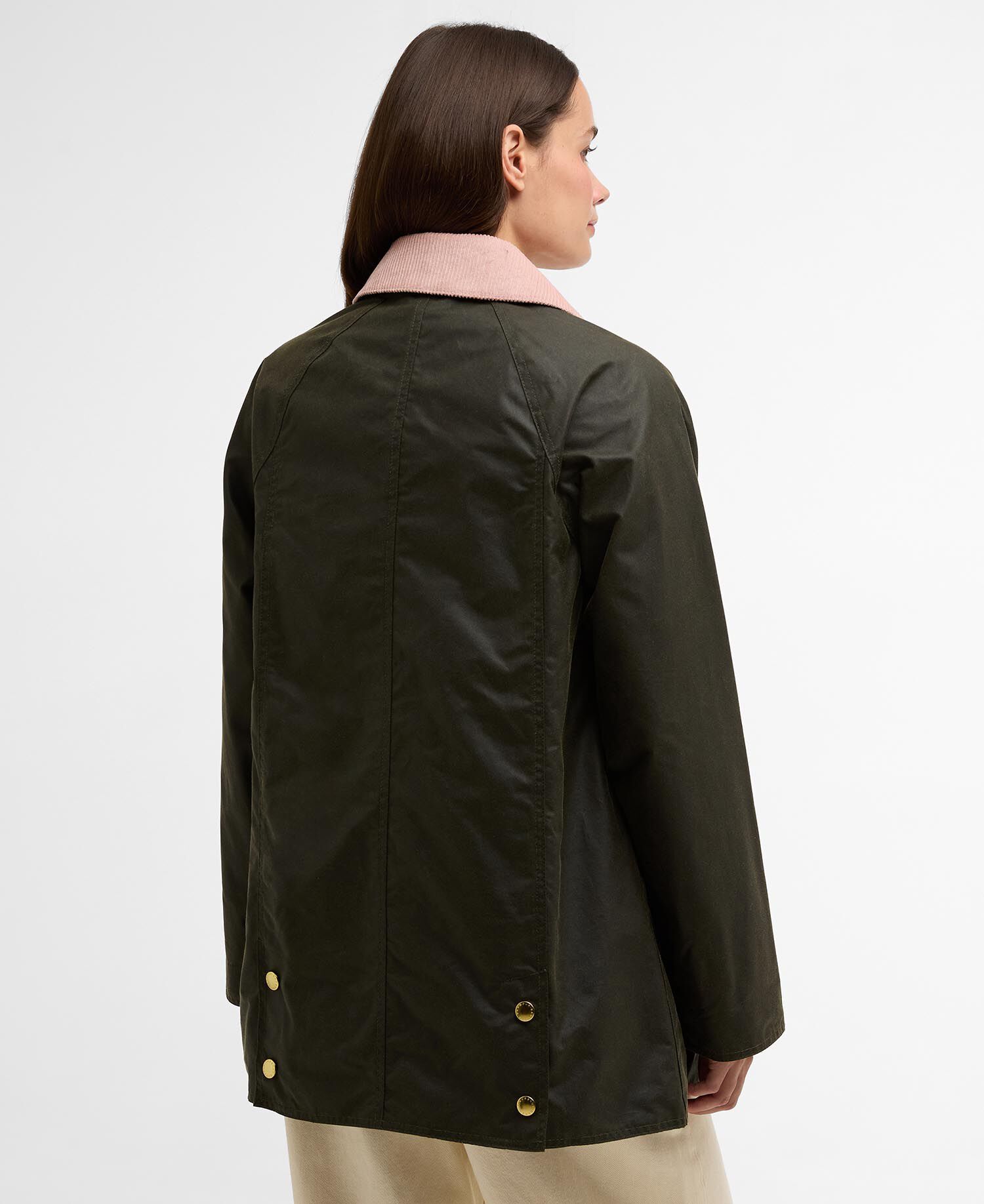 Wachsjacke Modern Beadnell Archive Olive/Ancient/Gardenia