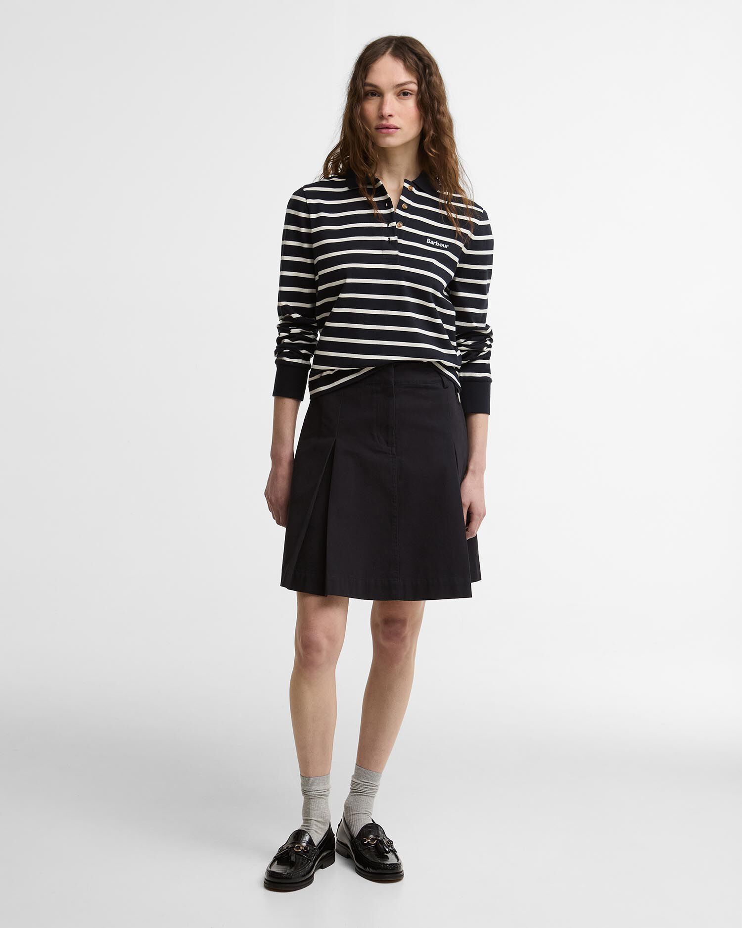 Ashwell Striped Rugby Shirt Dark Navy Stripe