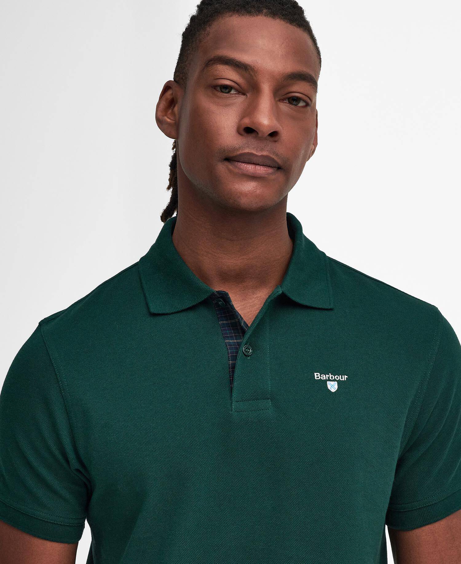 Tartan Pique Polo Shirt image number 3