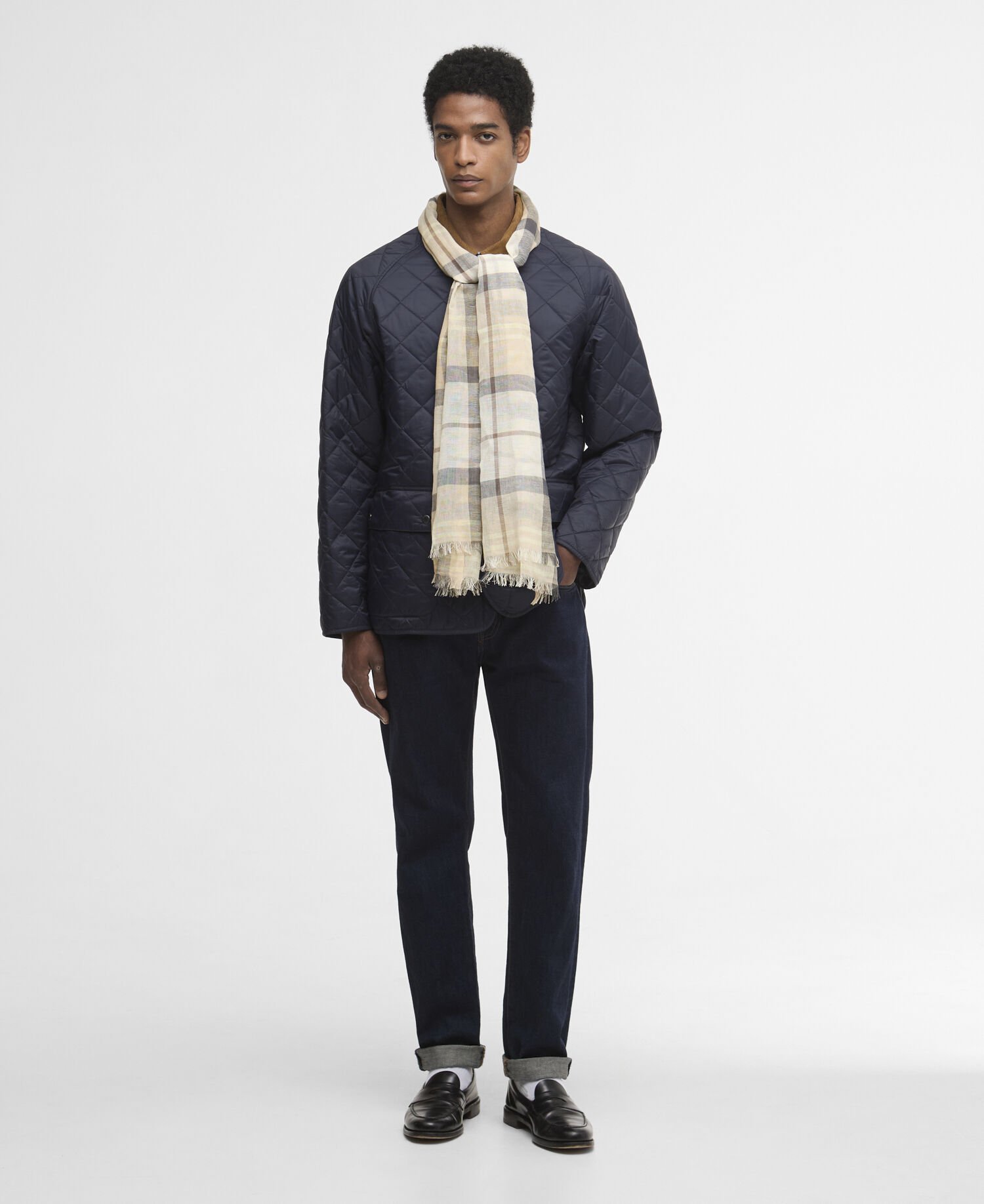 Welton Tartan Scarf Oban Mist Tartan