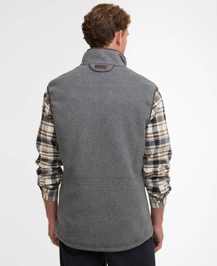 Weste Langdale Fleece Dark Grey Marl