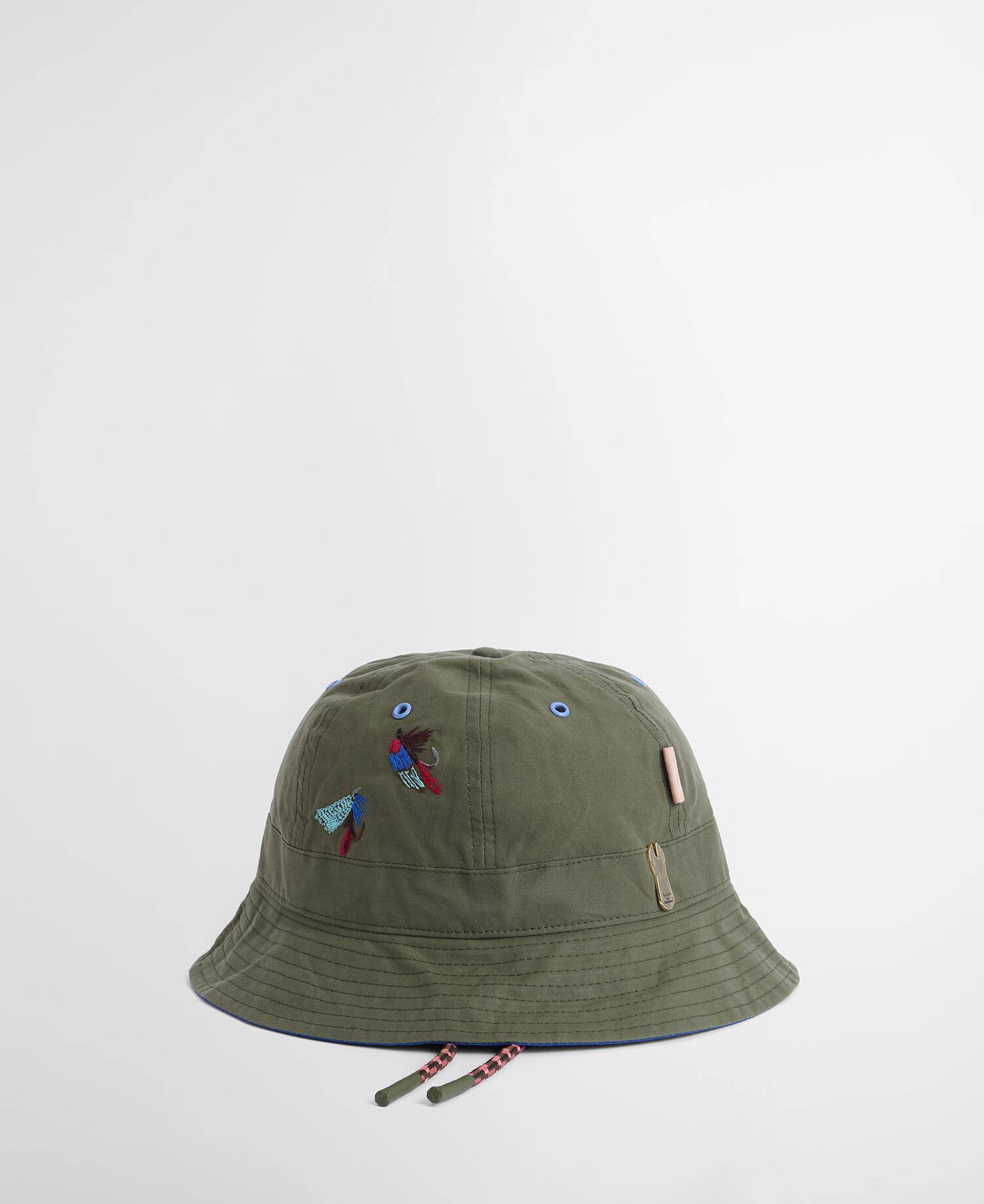 Paul Smith Loves Barbour Bucket Hat Domed Khaki image number 1