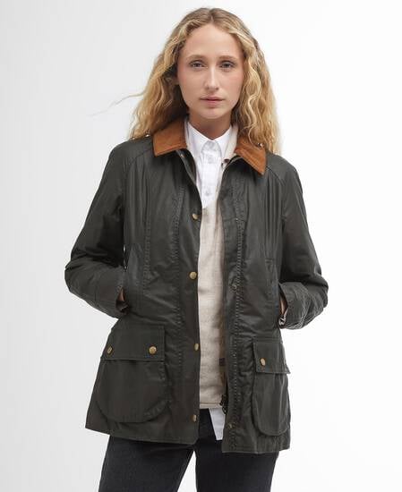 Lightweight Beadnell Waxed Jacket Archive Olive