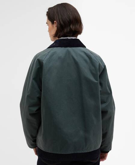 Paul Smith loves Barbour Transport Waxed Jacket Dark Slate