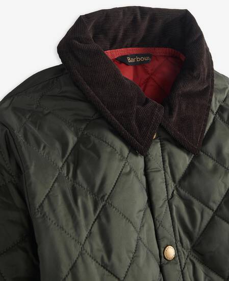 Boys' Liddesdale® Quilted Jacket Dark Olive-Red