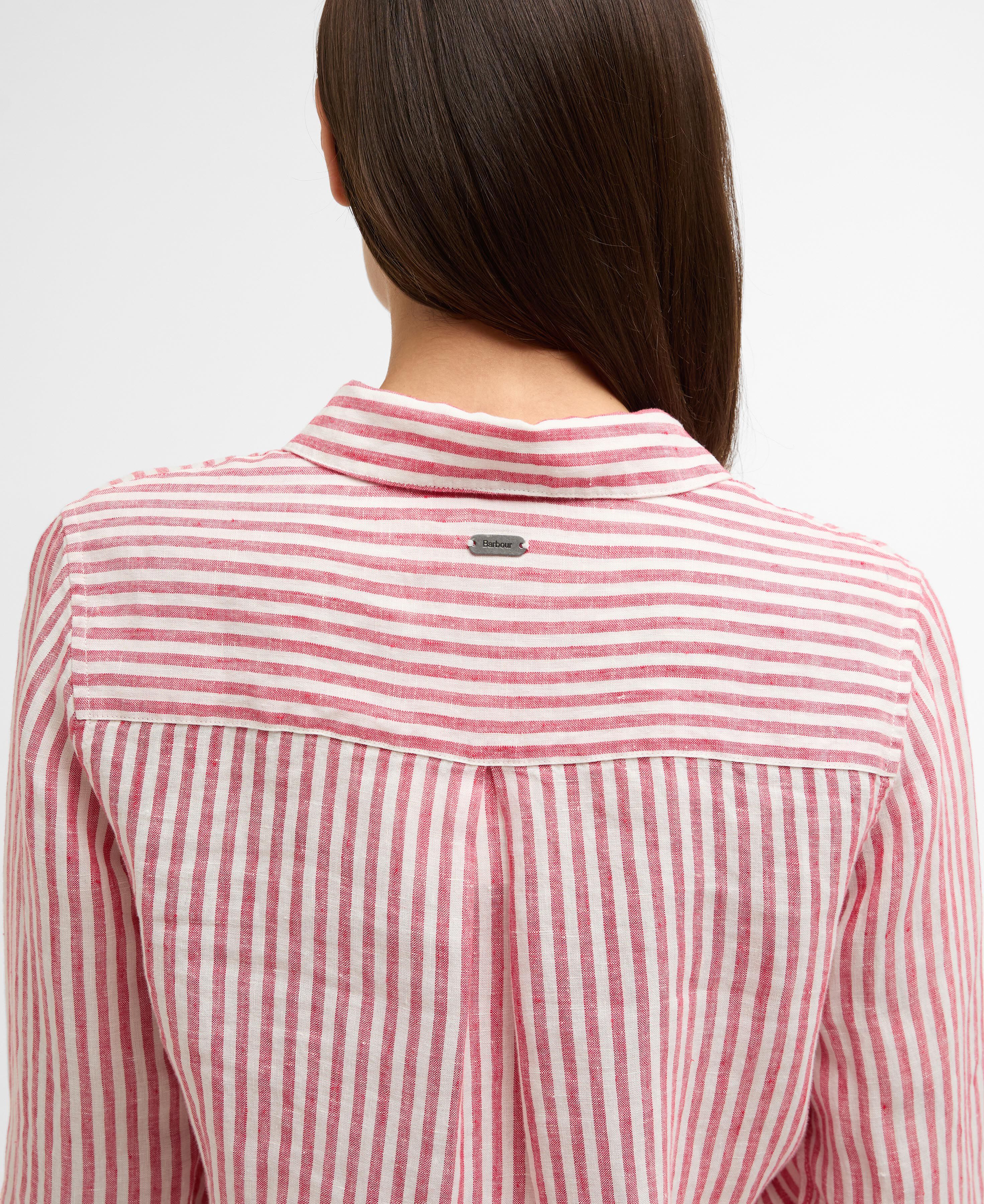 Bluse Marine Long-Sleeved Relaxed Poppy Red Stripe