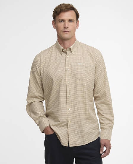 Finwell Regular Long-Sleeved Shirt Stone