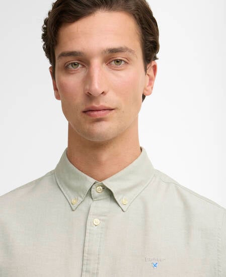 Oxford Tailored Long-Sleeved Shirt Sea Green