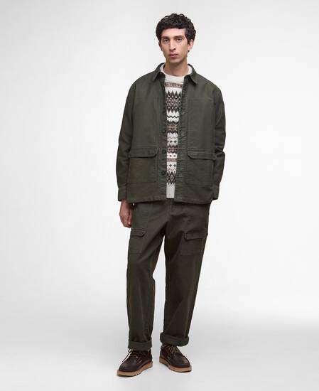 Newbirch Oversized Cargo Trousers Forest